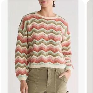 Marine Layer Women’s Ruby Sweater Multi Chevron